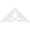 Ekena Millwork Pitch Preston Architectural Grade PVC Gable Pediment, 72"W x 36"H x 1"P (12/12) GPP072X036X100PRE - alternate 2